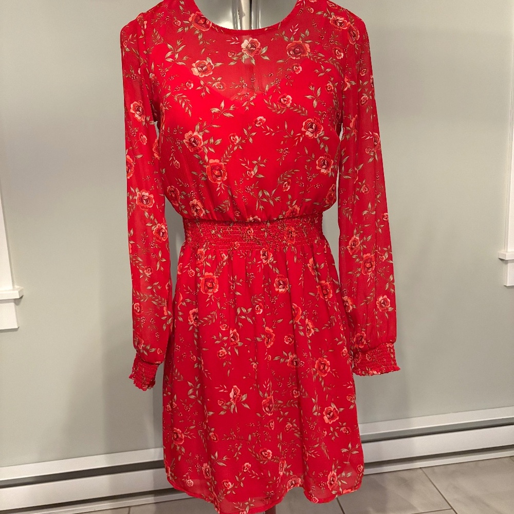 Floral Flowing Dress - Dynamite